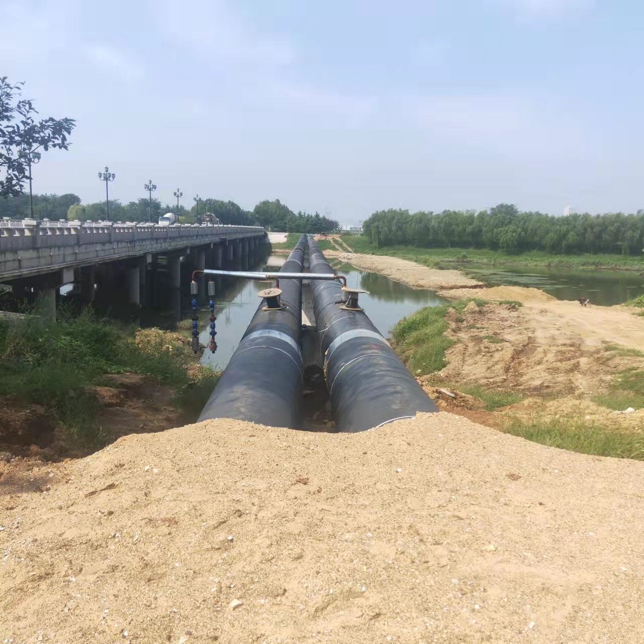 阿拉善西气东输顶管施工输油管道清洗